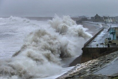 Coastal flooding around the UK coastline Coastal flooding around the UK coastline